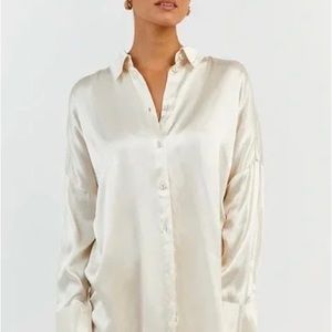 DISSH Simone Pearl Satin shirt